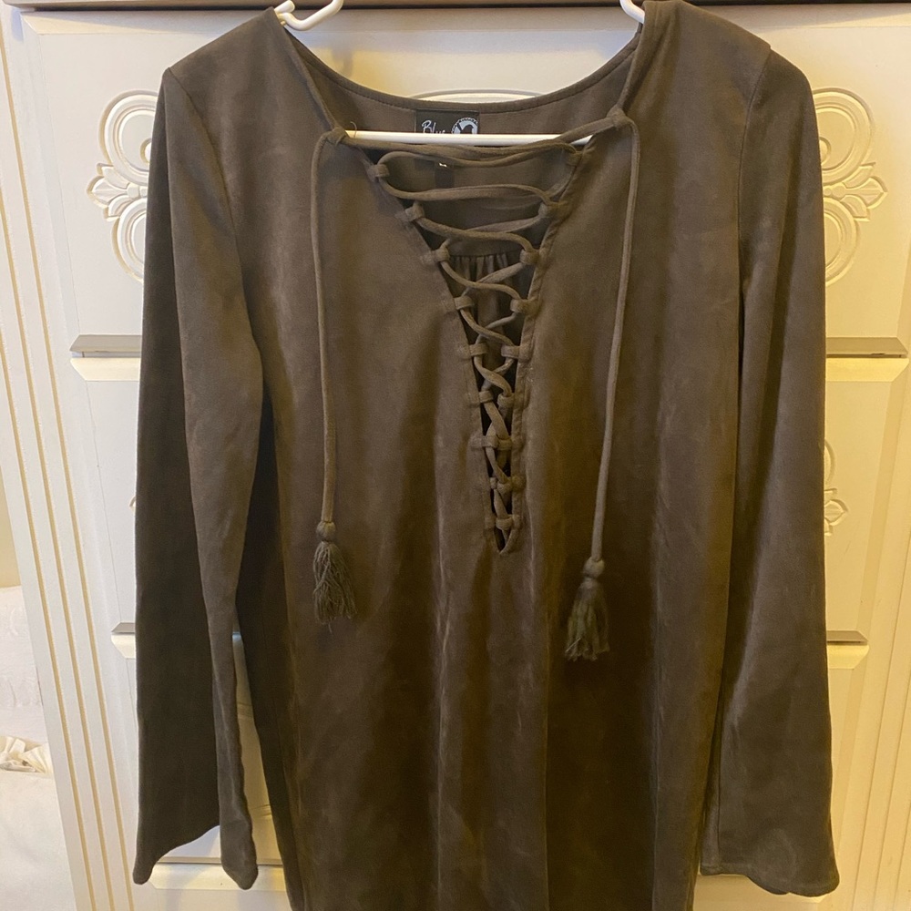 Suede dress